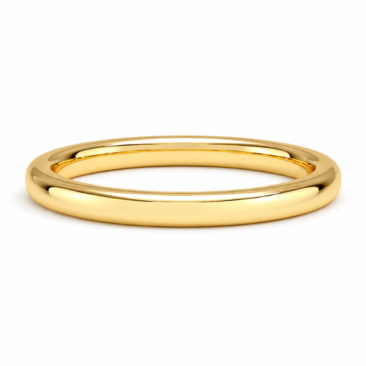 Aurelle Classic Comfort-Fit Wedding Band, close-up detail