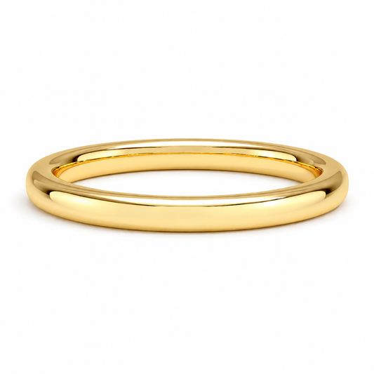 Aurelle Classic Comfort-Fit Wedding Band, close-up detail