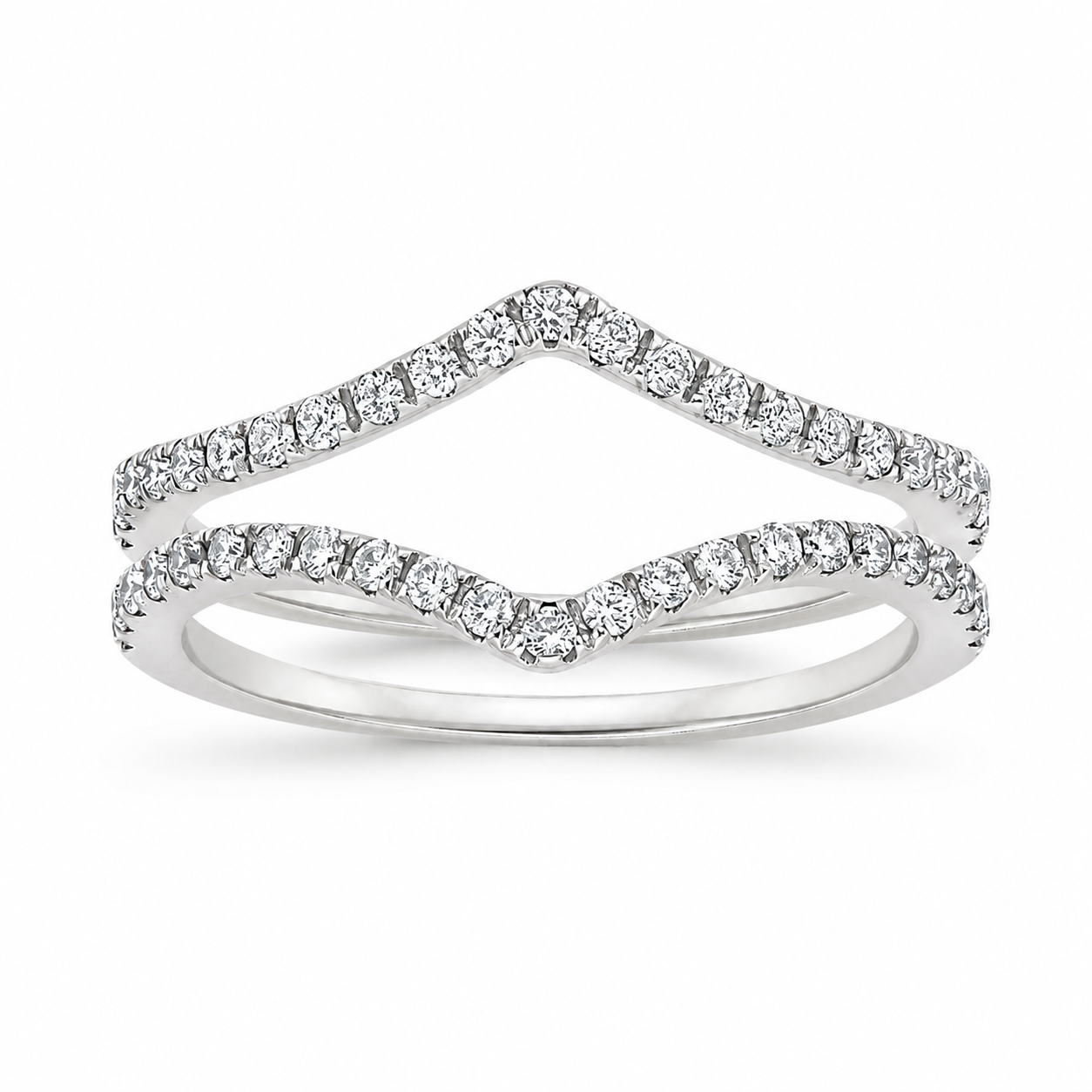 Nadia Stackable Diamond Ring, front view