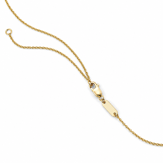 Bezel Solitaire Diamond Pendant, close-up detail