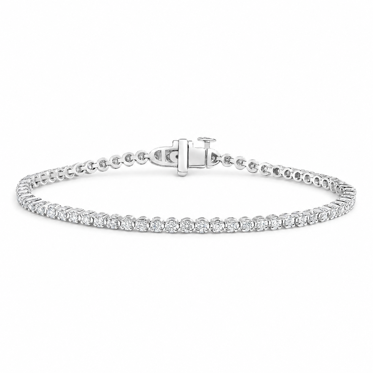 Diamond Tennis Bracelet, front view
