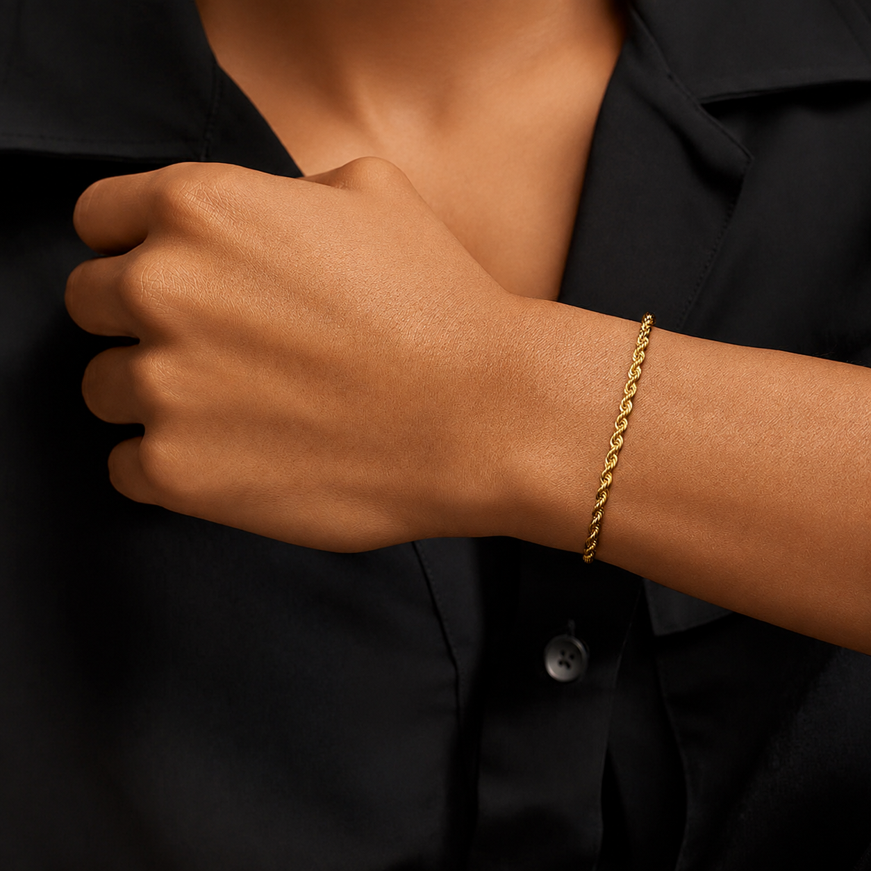 Rope Chain Bracelet, alternate angle