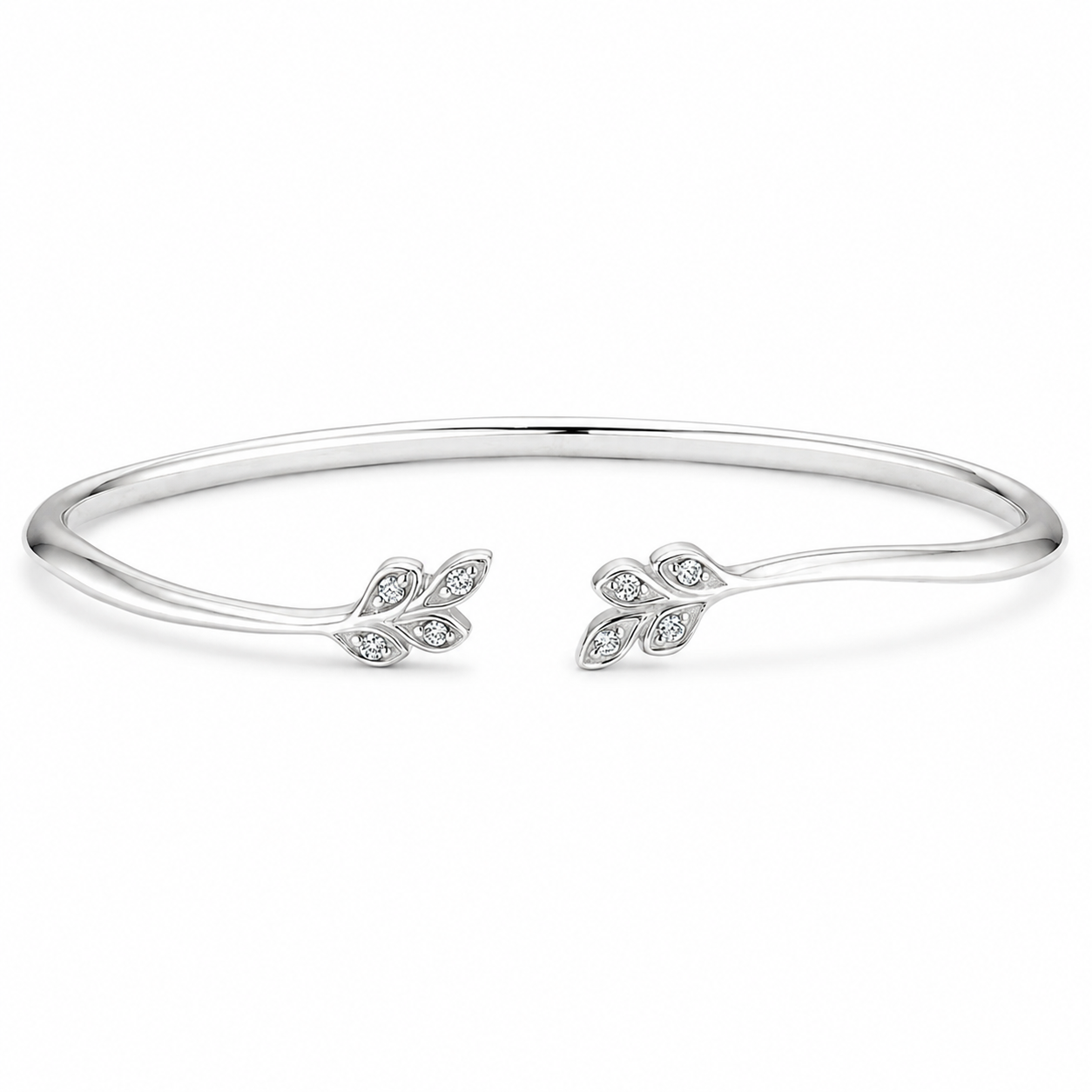 Diamond Pavé Cuff Bracelet, front view